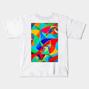 Dolphin Dreams: Artful Aquatic Wonders Kids T-Shirt